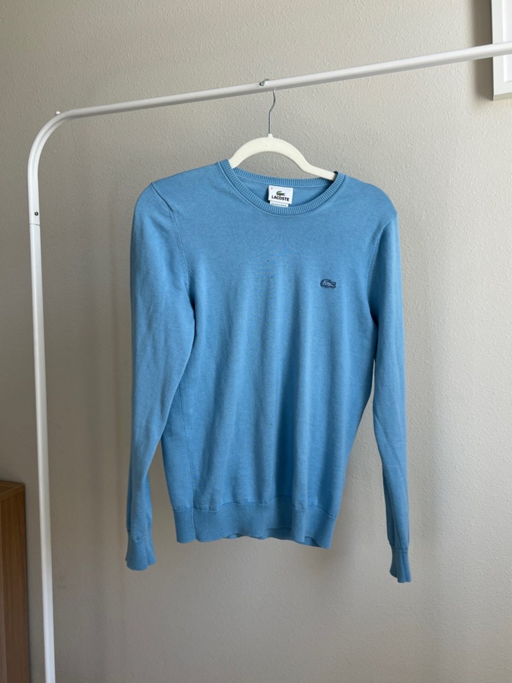 Lacoste Men’s Sky Blue Crewneck Sweater